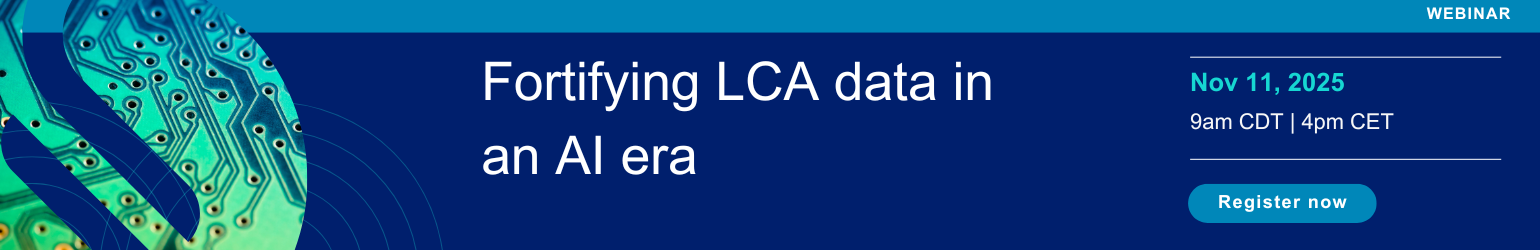 Fortifying LCA data in an AI era